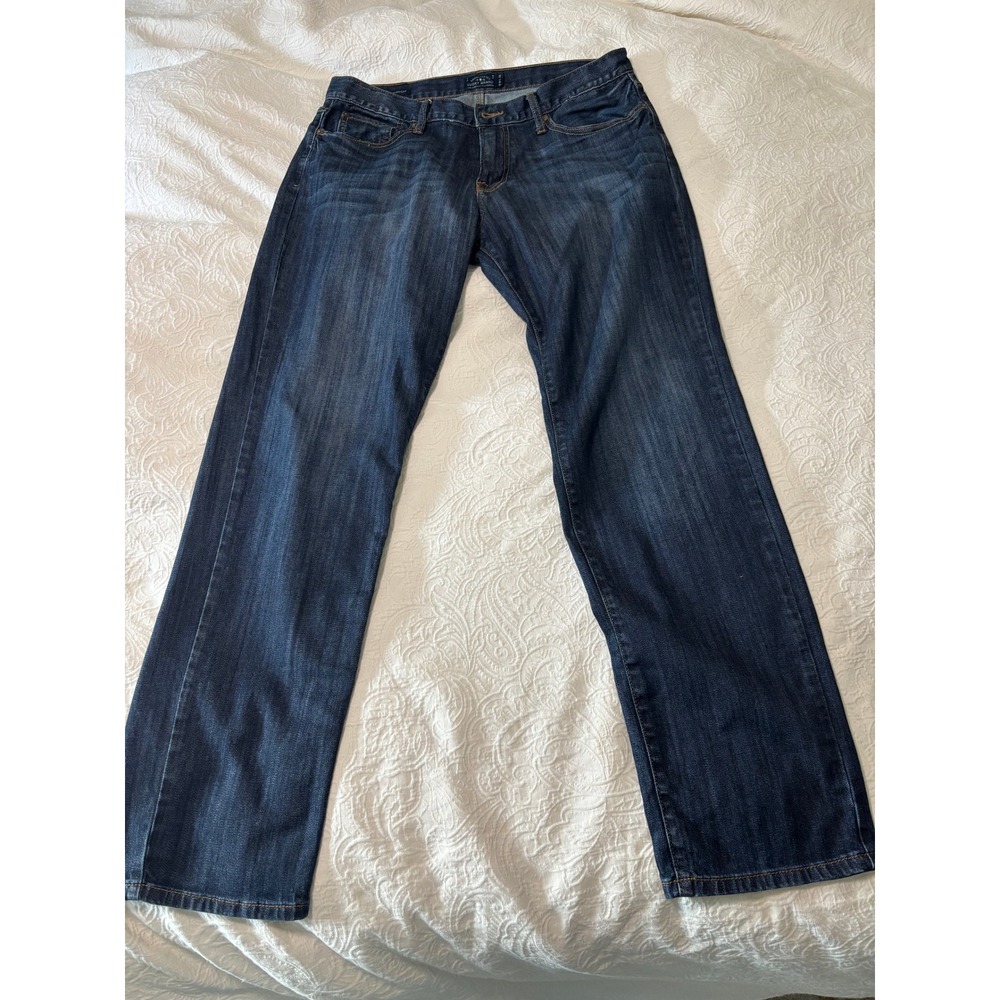 Lucky Brand 221 Original Straight Jeans 34x32 Dark Wash Blue Denim